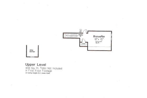 Floor Plan - Other Floor for European House Plan #310-649 - 3 bed, 2 bath