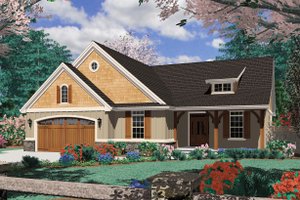 Front View - 1975 square foot Craftsman home