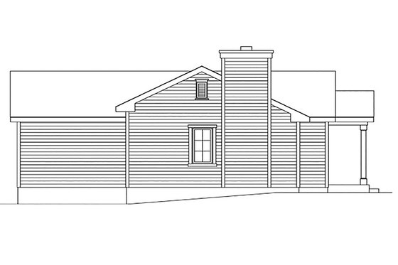 Exterior - Other Elevation 1 for Cottage House Plan #22-604 - 1 bed, 1 bath