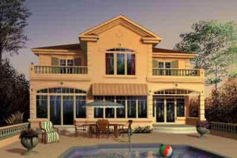 Dream House Plan - Exterior - Rear Elevation Plan #23-490