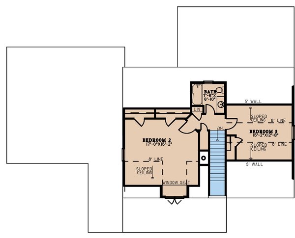 Country Floor Plan - Upper Floor Plan #923-226