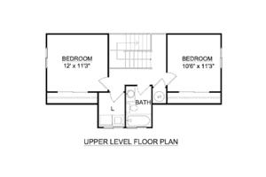 Floor Plan - Upper Floor for Farmhouse House Plan #116-273 - 3 bed, 2.5 bath