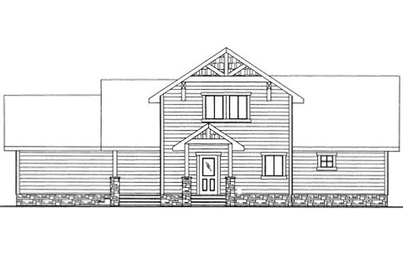Architectural House Design - Exterior - Front Elevation 3 for Bungalow House Plan #117-676 - 2 bed, 2 bath