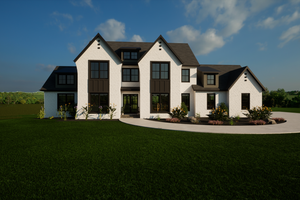 House Blueprint - Exterior - Front Elevation for Traditional House Plan #1116-7 - 4 bed, 3.5 bath