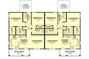 Floor Plan - Main Floor for Traditional House Plan #430-314 - 4 bed, 4 bath