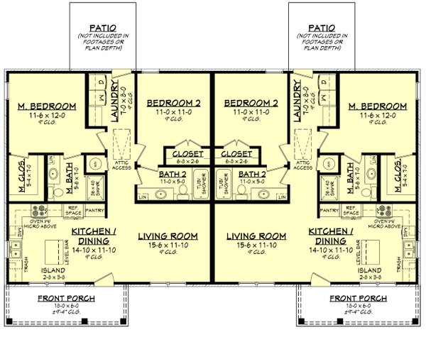 Architectural House Design - Traditional Floor Plan - Main Floor Plan #430-314
