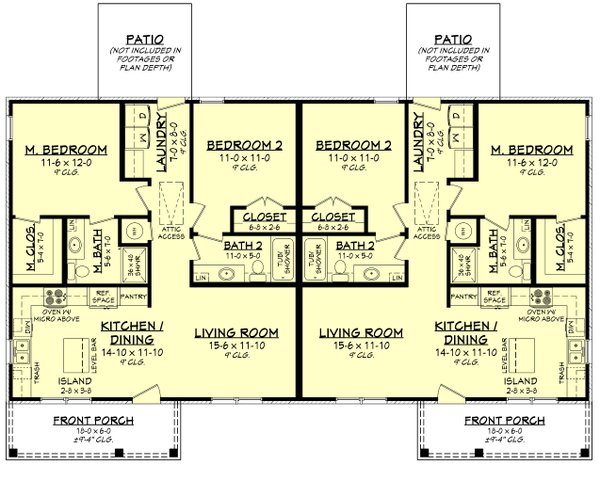 House Blueprint - Traditional Floor Plan - Main Floor Plan #430-314