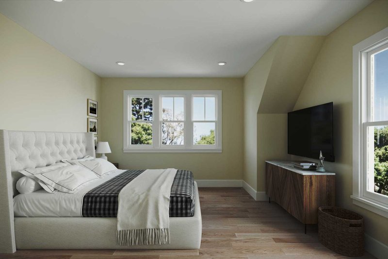 House Blueprint - Interior - Master Bedroom for Country House Plan #461-105 - 1 bed, 1 bath