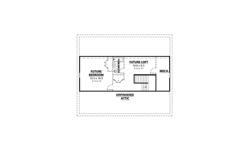 Architectural House Design - Floor Plan - Other Floor for Traditional House Plan #1080-19 - 5 bed, 4.5 bath