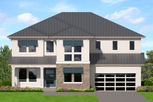 Contemporary Exterior - Front Elevation Plan #1058-233