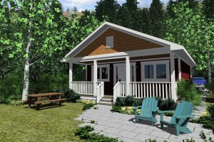 Cabin Exterior - Other Elevation Plan #126-149