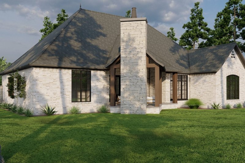 House Design - Exterior - Rear Elevation for European House Plan #17-2523 - 4 bed, 2.5 bath