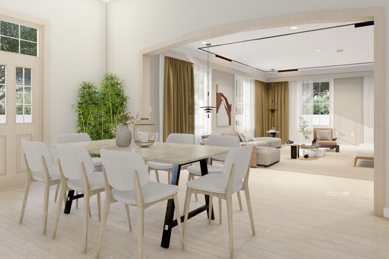 Interior - Dining Room for Ranch House Plan #1060-23 - 4 bed, 2 bath