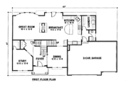 European Style House Plan - 4 Beds 5 Baths 3536 Sq/Ft Plan #67-180 