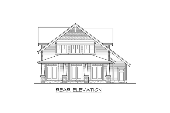 Exterior - Other Elevation 2 for Craftsman House Plan #132-187 - 3 bed, 2.5 bath