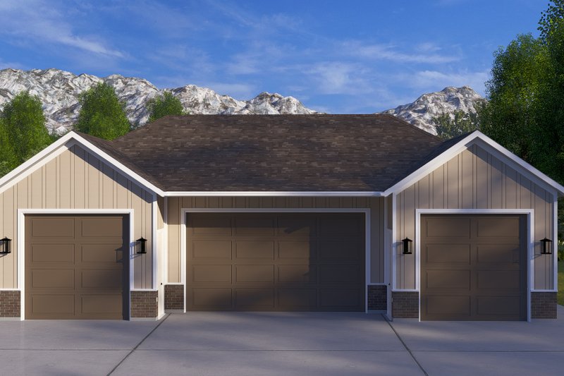 House Blueprint - Exterior - Front Elevation 5 for Traditional House Plan #1060-275, 0 bath