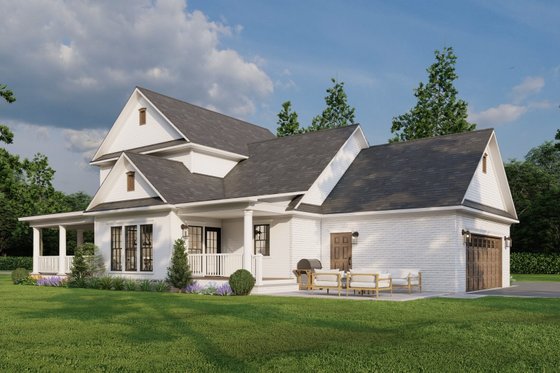 Exterior - Other Elevation 4 for Farmhouse House Plan #17-286 - 4 bed, 2.5 bath