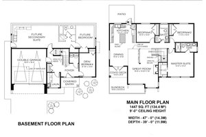 Floor Plan - Other Floor for Contemporary House Plan #1100-26 - 4 bed, 2 bath