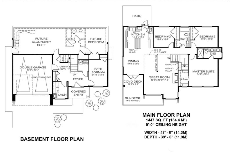 Architectural House Design - Floor Plan - Other Floor for Contemporary House Plan #1100-26 - 4 bed, 2 bath