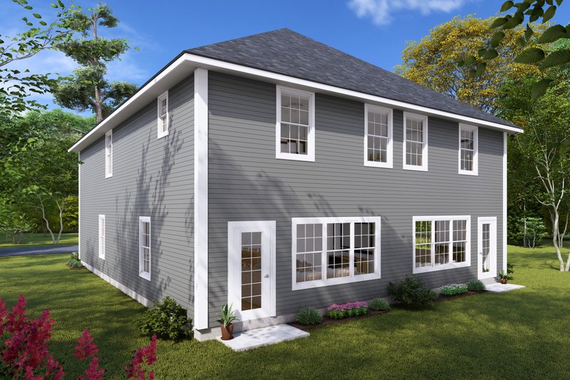 Home Plan - Exterior - Rear Elevation for Cottage House Plan #513-2253 - 6 bed, 5 bath