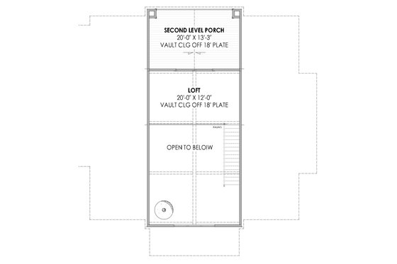 Floor Plan - Upper Floor for Cabin House Plan #1096-74 - 4 bed, 2 bath