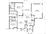 European Style House Plan - 3 Beds 2 Baths 2145 Sq/Ft Plan #410-386 