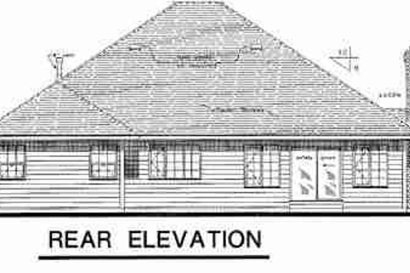 Dream House Plan - Exterior - Rear Elevation for Traditional House Plan #18-8967 - 3 bed, 2 bath