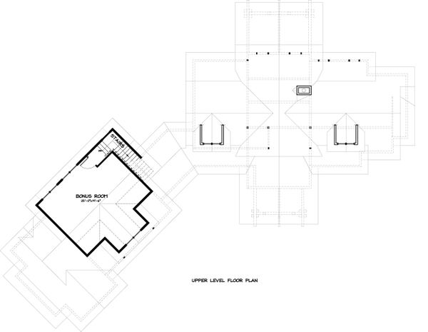 House Design - Ranch Floor Plan - Upper Floor Plan #895-29