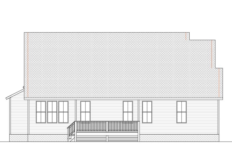 Dream House Plan - Exterior - Rear Elevation for Country House Plan #1080-17 - 3 bed, 2.5 bath