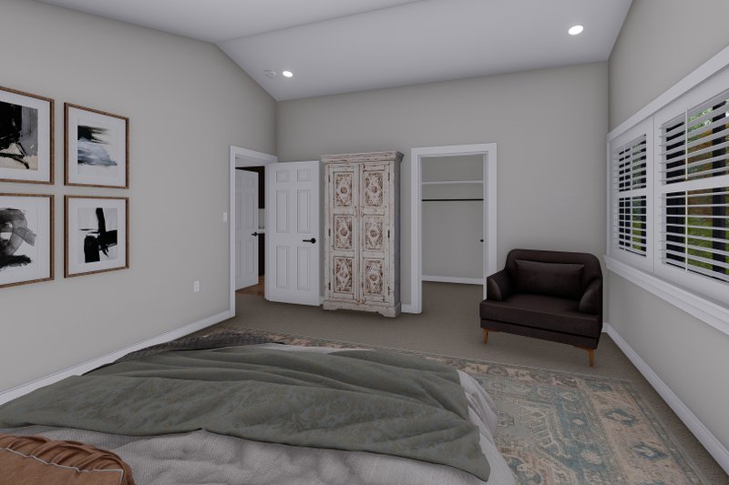 Architectural House Design - Interior - Master Bedroom 2 for Farmhouse House Plan #1060-168 - 3 bed, 2.5 bath