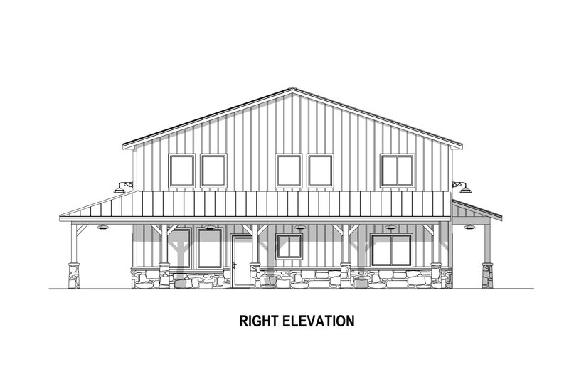 Home Plan - Exterior - Other Elevation for Barndominium House Plan #1084-8 - 3 bed, 2.5 bath