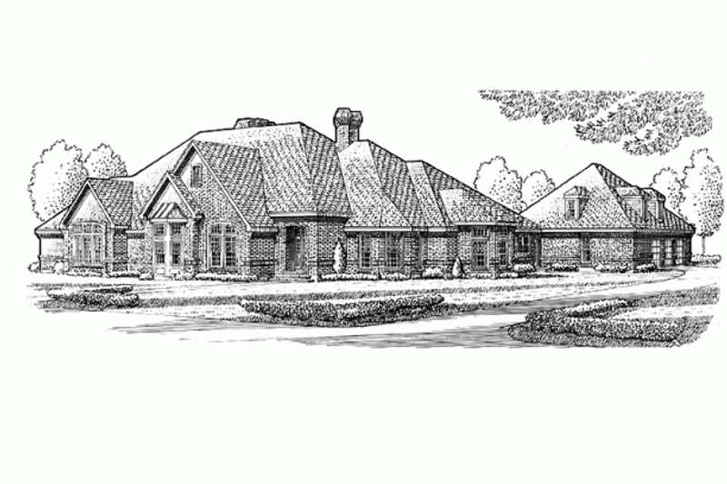 House Plan Design - Exterior - Other Elevation for European House Plan #410-119 - 4 bed, 3.5 bath