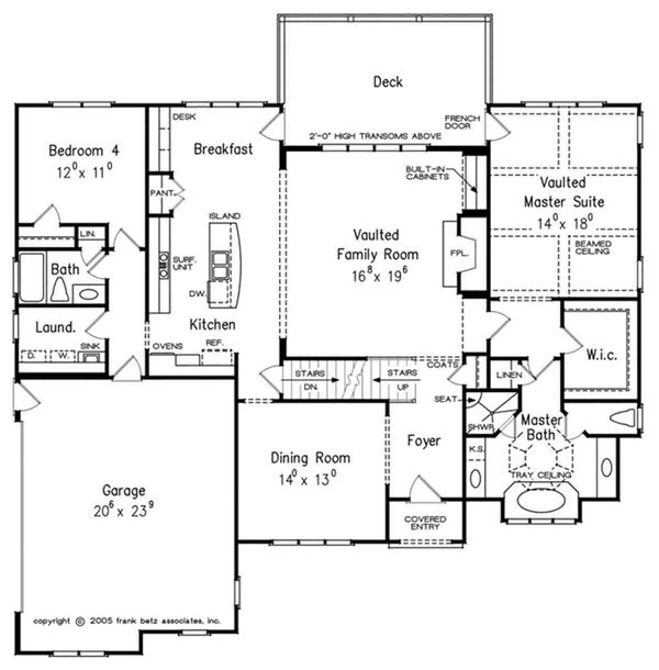 House Design - European Floor Plan - Main Floor Plan #927-18