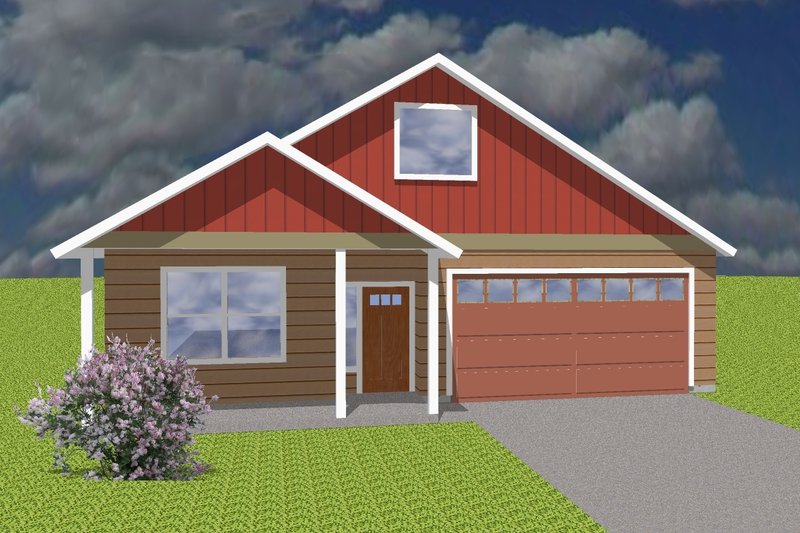 Ranch Style House Plan - 4 Beds 2 Baths 1500 Sq/Ft Plan #423-70