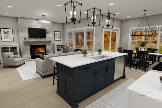 Interior - Kitchen for Bungalow House Plan #51-1413 - 4 bed, 3.5 bath