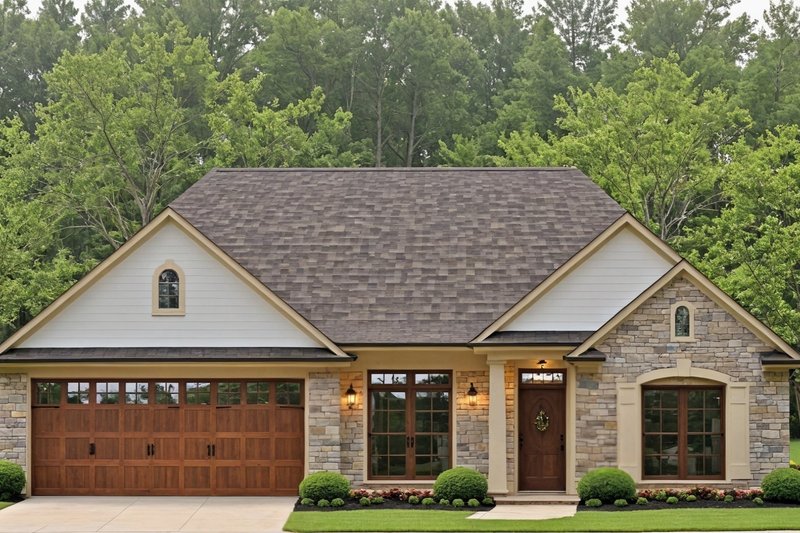 House Blueprint - Country Exterior - Front Elevation Plan #21-585