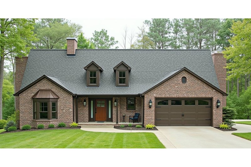 House Plan Design - Country Exterior - Front Elevation Plan #3-265