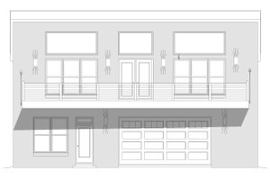 Exterior - Front Elevation 3 for Modern House Plan #932-371 - 2 bed, 2 bath
