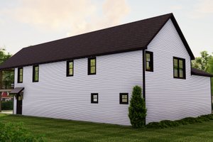 Exterior - Rear Elevation for Beach House Plan #1064-205 - 1 bed, 2.5 bath