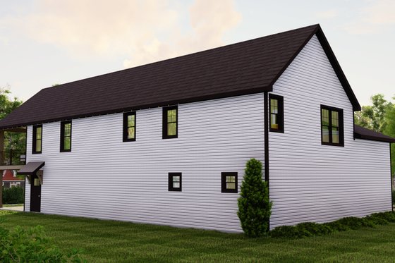 Exterior - Rear Elevation for Beach House Plan #1064-205 - 1 bed, 2.5 bath