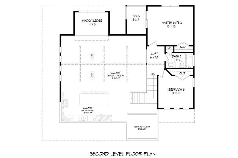 Dream House Plan - Floor Plan - Upper Floor for Country House Plan #932-412 - 3 bed, 3 bath