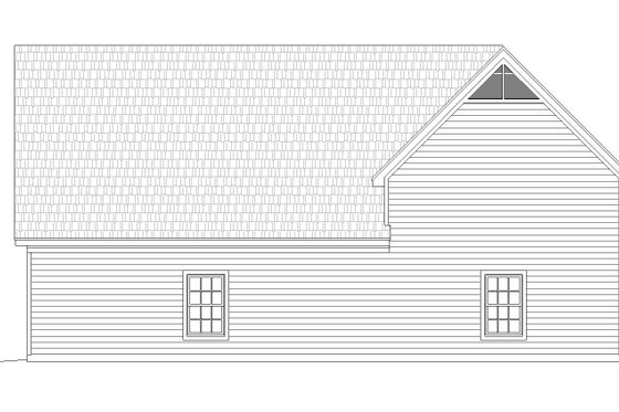 Exterior - Rear Elevation for Country House Plan #932-267, 0 bath