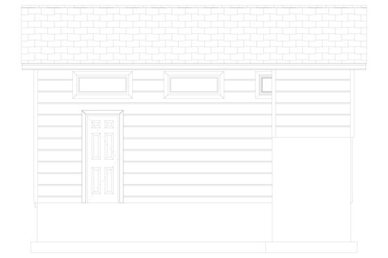 Exterior - Other Elevation 1 for Traditional House Plan #1060-352, 0 bath