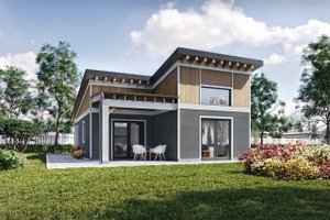 Exterior - Other Elevation for Contemporary House Plan #924-12 - 2 bed, 1 bath