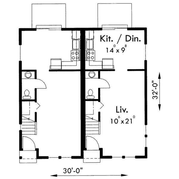 Traditional Floor Plan - Main Floor Plan #303-358
