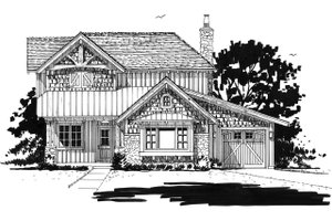 Exterior - Front Elevation 3 for Country House Plan #942-46 - 5 bed, 3.5 bath