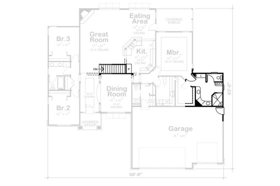 Floor Plan - Other Floor for Traditional House Plan #20-2417 - 4 bed, 3.5 bath