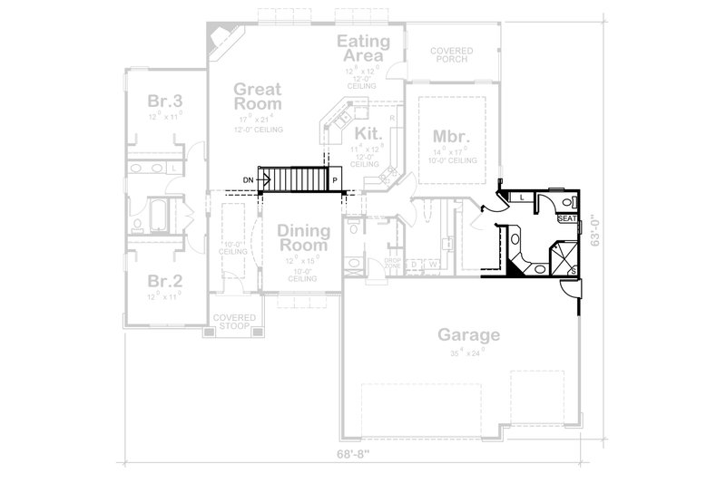 Home Plan - Floor Plan - Other Floor for Traditional House Plan #20-2417 - 4 bed, 3.5 bath