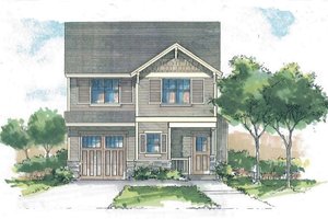 Craftsman Exterior - Front Elevation Plan #53-560