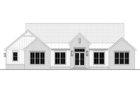 Exterior - Front Elevation 4 for Farmhouse House Plan #430-361 - 3 bed, 2.5 bath